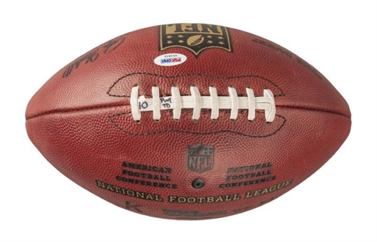 Desean Jackson Signed & Game Used Football From 12/19/10 Inscribed "The Return-Giants Killa!"